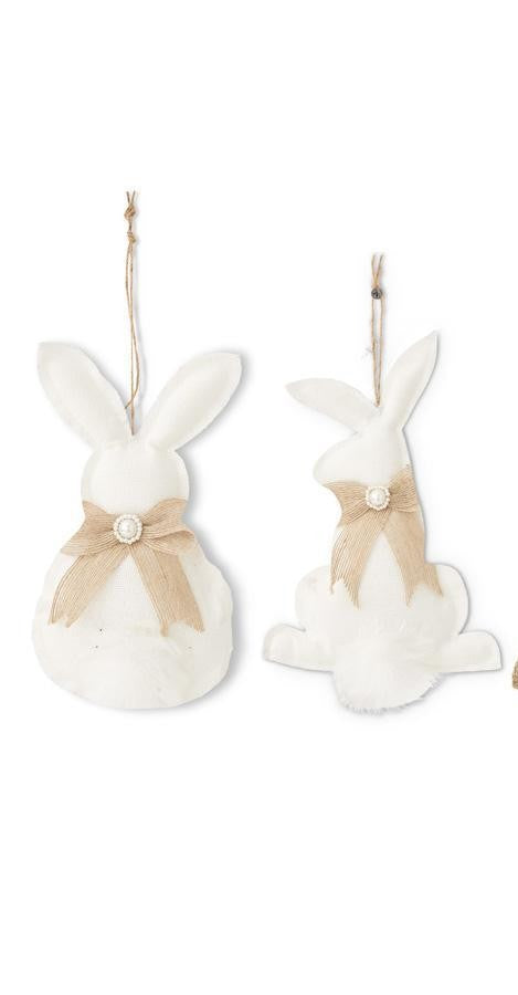 Burlap Bunny Ornament