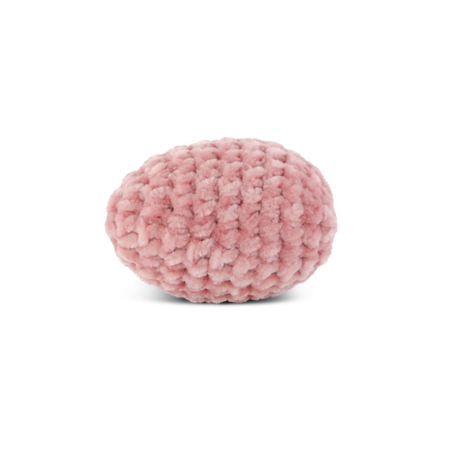 Pink Crochet Easter Egg