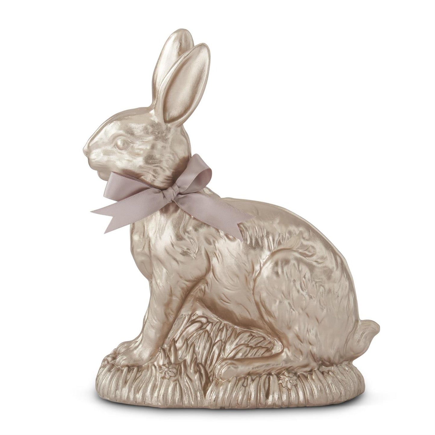Gold Easter Bunny w/Bow