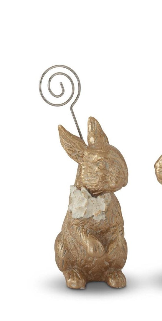 Gold Resin Easter Bunny Place Card