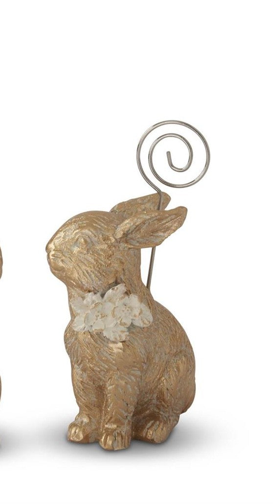 Gold Resin Easter Bunny Place Card