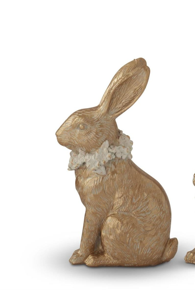 Gold Resin Easter Bunny