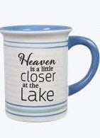 LAKE CABIN MUG - Heaven is a little closer at the Lake