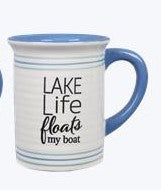 LAKE CABIN MUG - Lake life floats my boat