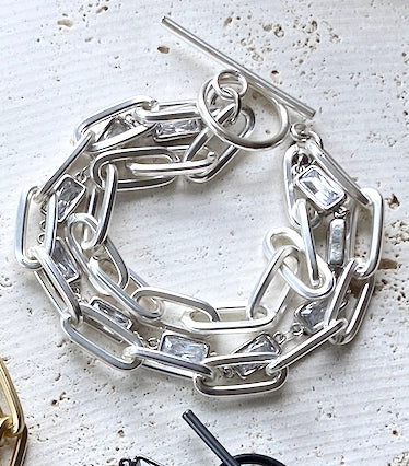 Matte Silver Bracelet