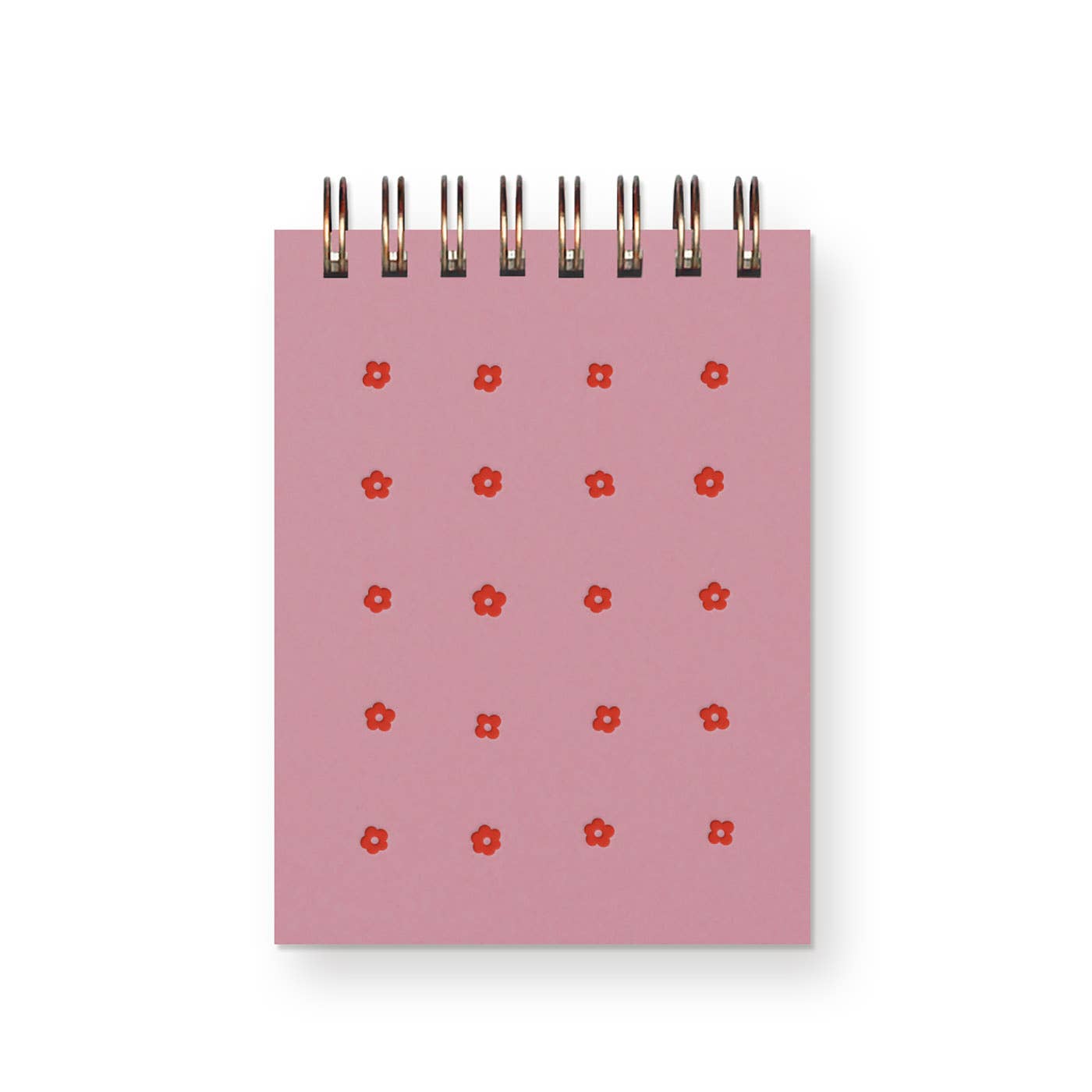 Flower Grid Mini Jotter Notebook: French Vanilla Cover | Saffron Ink