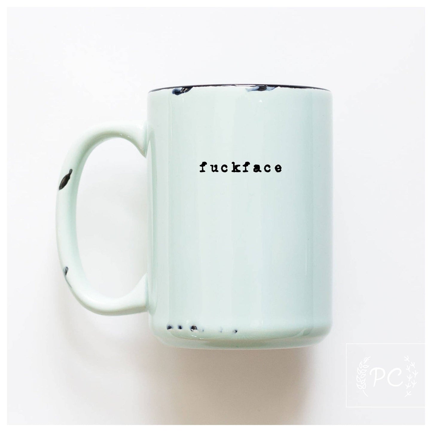 Fuckface | ceramic mug: Green