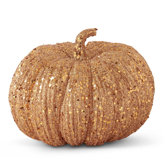 ORANGE GLITTER & SEQUIN PUMPKIN