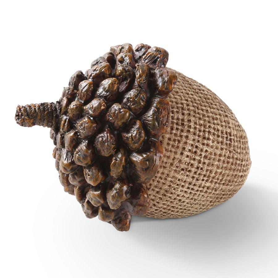 RESIN ACORN W/PINECONE TOP