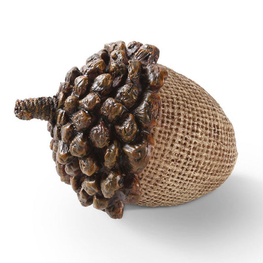 RESIN ACORN W/PINECONE TOP
