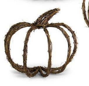 Grapevine Wall Hanging Half Pumpkin