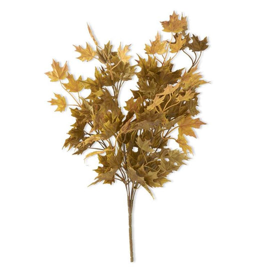 21 Inch Yellow & Green Fall Maple Leaves Bush
