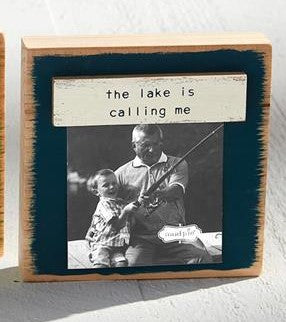 Mini Lake Block Frames - blue