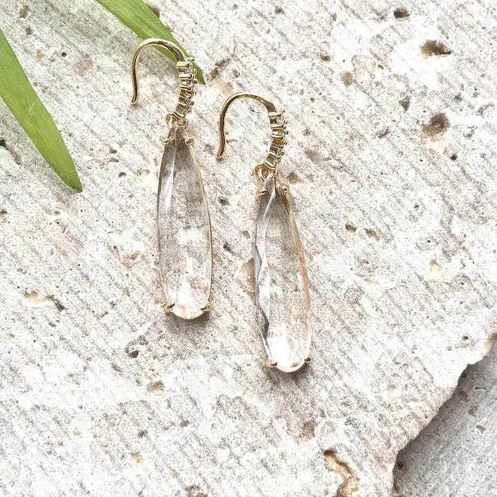 Crystal Teardrop Earring