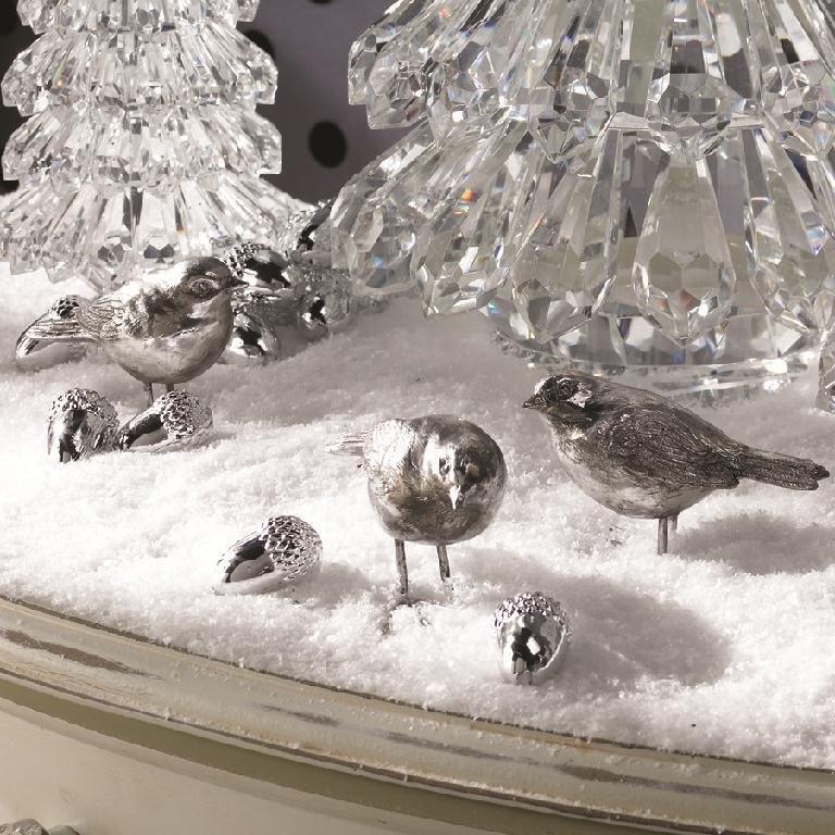 Antique Silver Birds