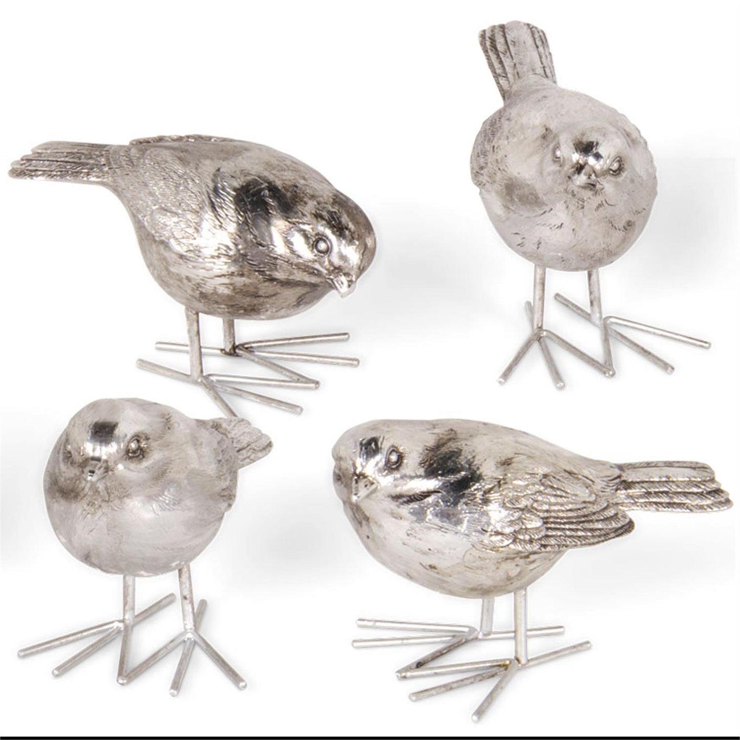 Antique Silver Birds
