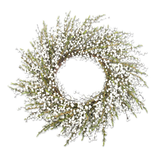 Cedar Wreath w/White Berries