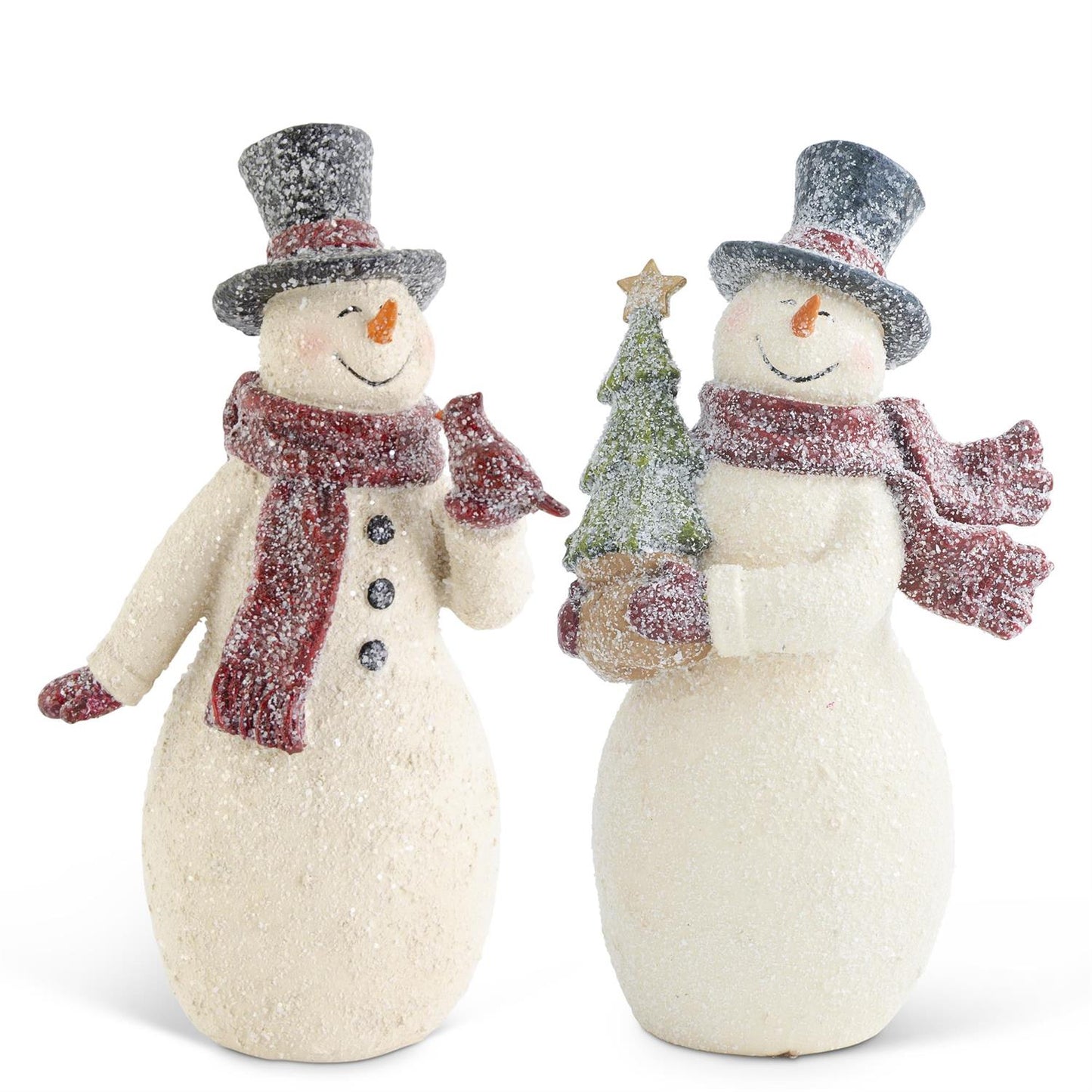 Glittered Resin Vintage Snowmen