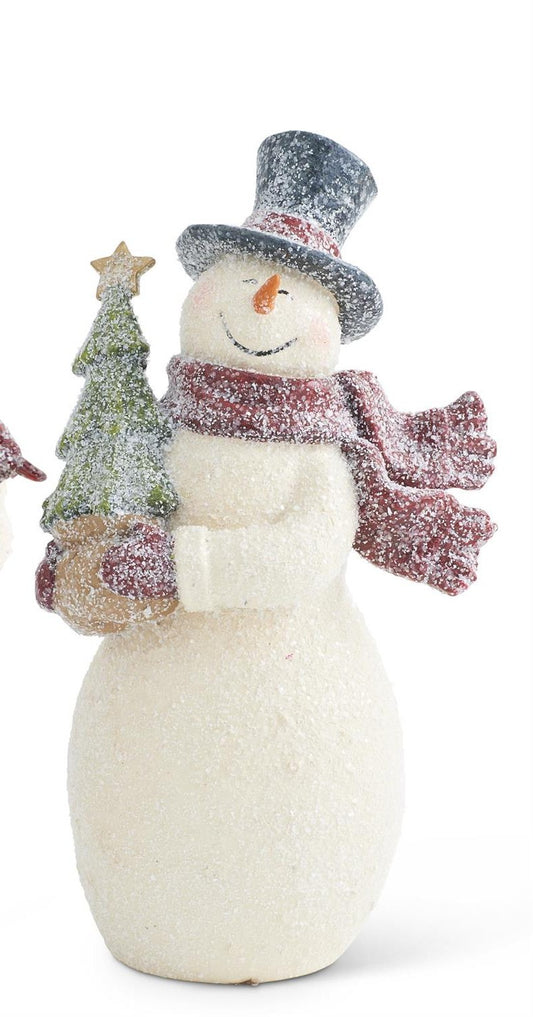 Glittered Resin Vintage Snowmen