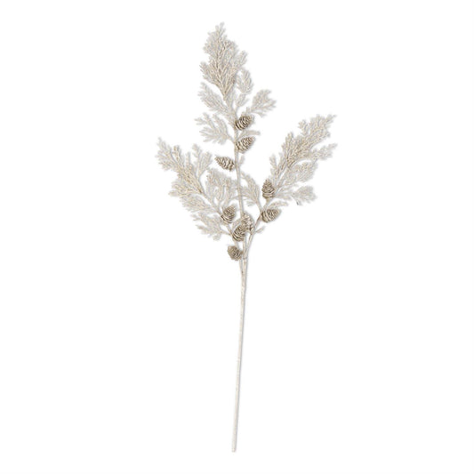 Champagne Glittered Cedar Pine w/Pine