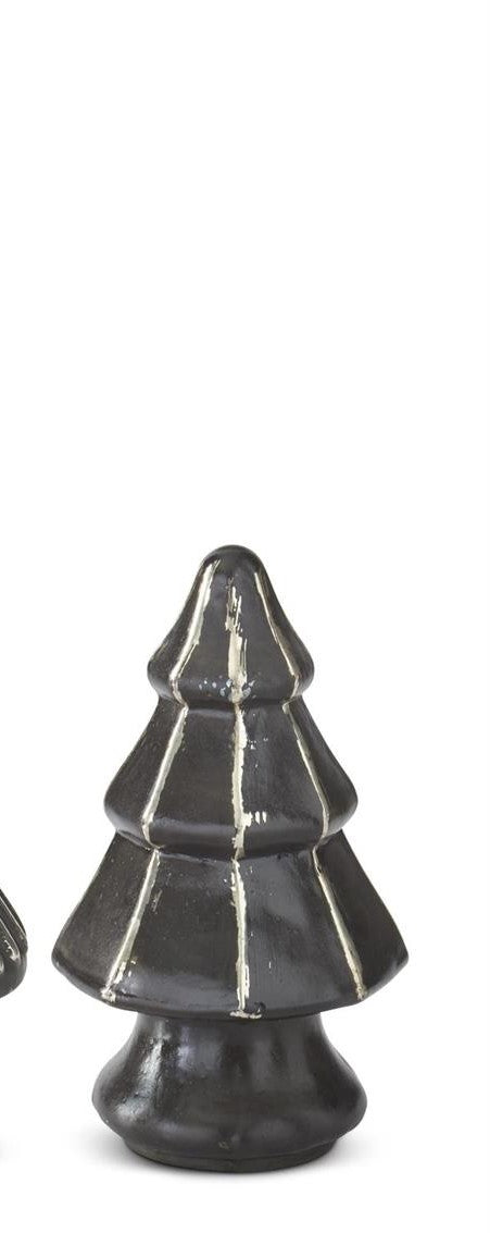 Mini Pewter Mercury Glass Christmas Trees