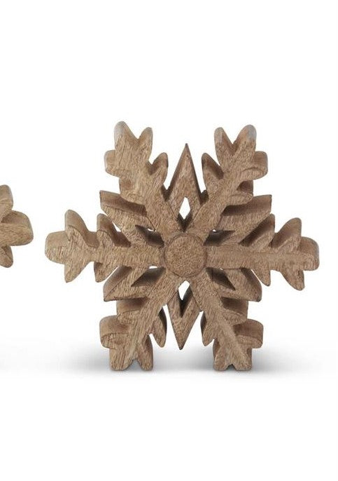 Mango Wood Snowflake Cutout
