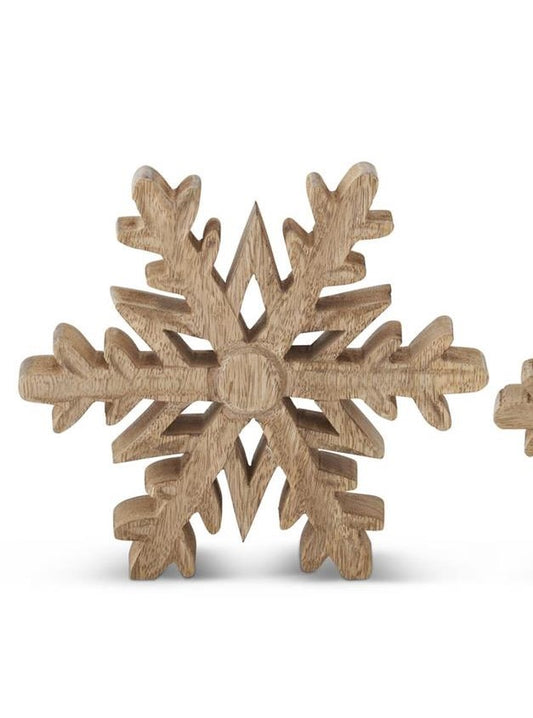 Mango Wood Snowflake Cutout