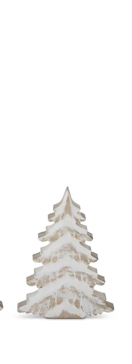 Whitewashed Mango Wood Christmas Tree
