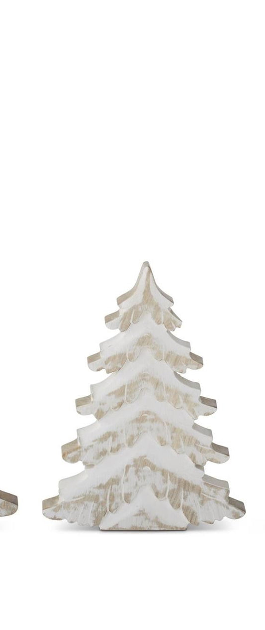 Whitewashed Mango Wood Christmas Tree
