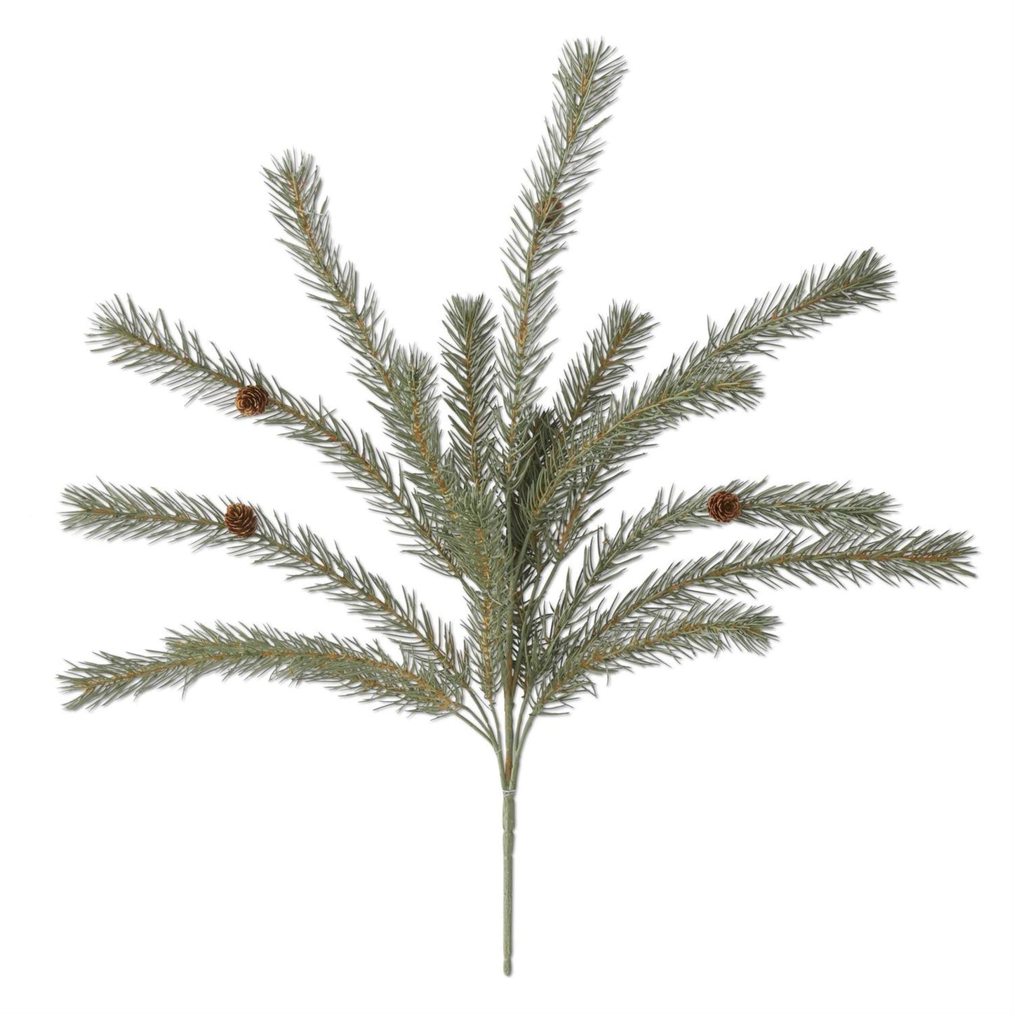Green Pine Bush w/Small Pinecones