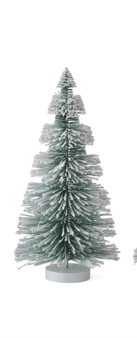 Flocked Bottle Brush Christmas Tree