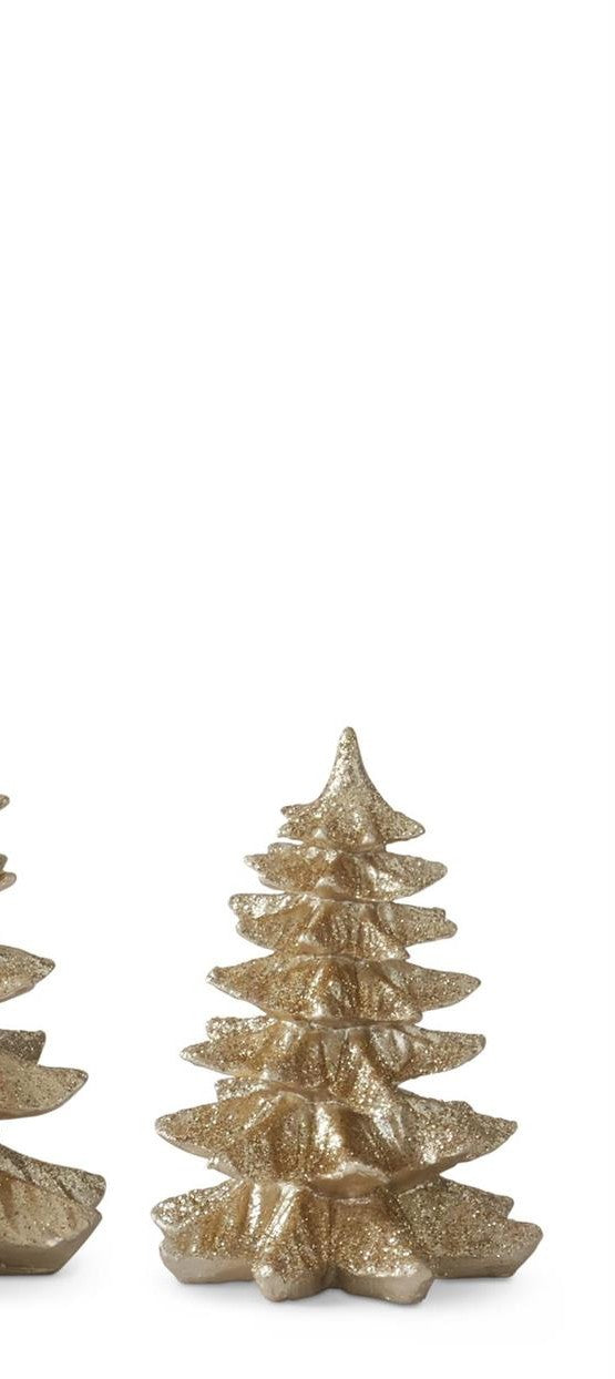 Gold Glittered Resin Christmas Tree