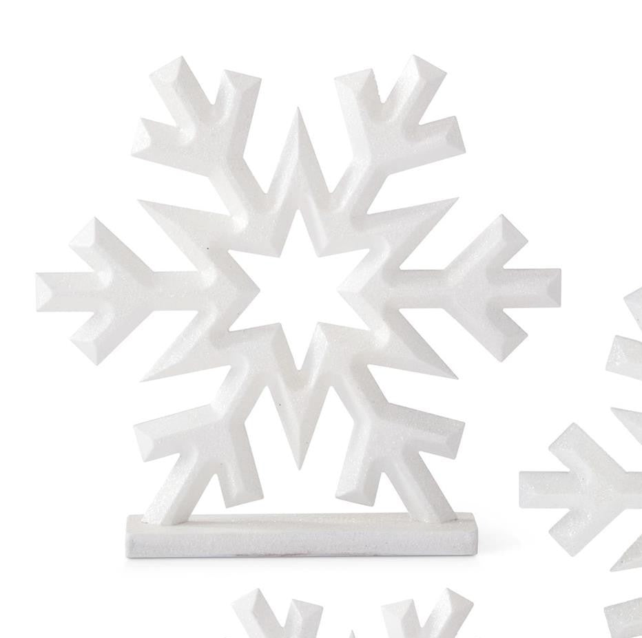 Glittered Snowflakes on Base