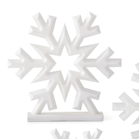 Glittered Snowflakes on Base