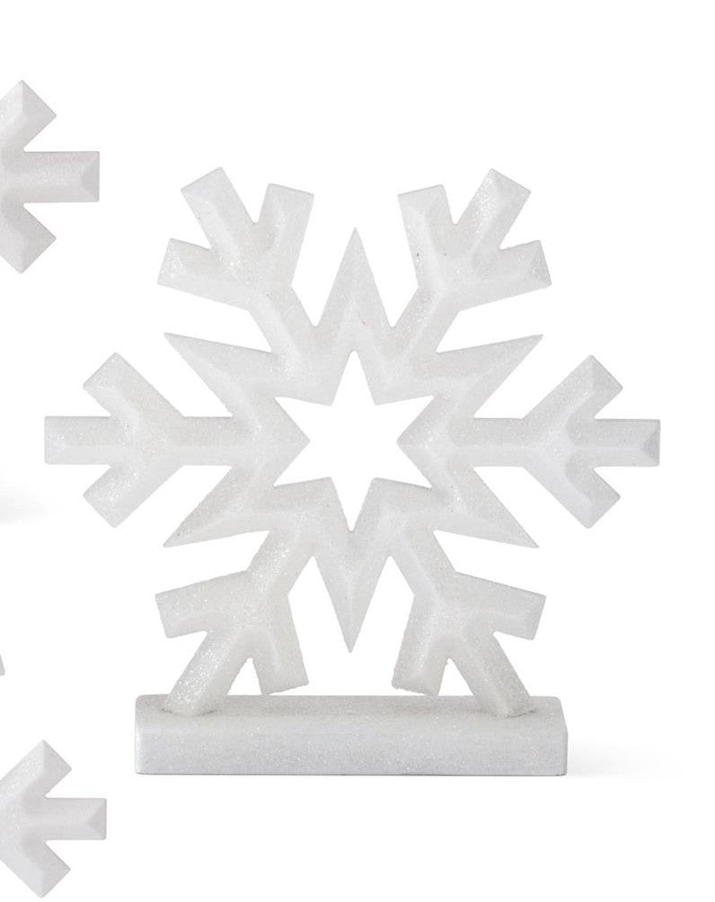 Glittered Snowflakes on Base