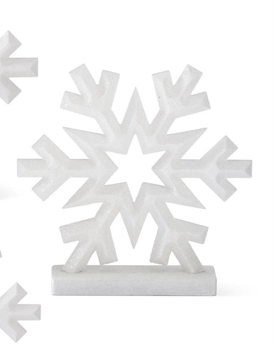 Glittered Snowflakes on Base