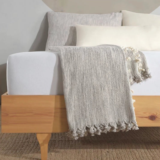 Minimalist 100% Cotton Throw Blanket