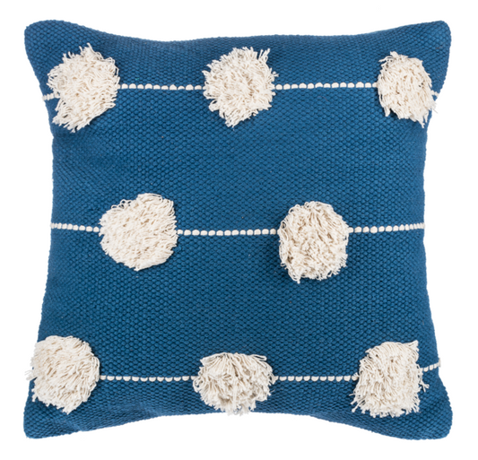 Natural Tufted Pom Pillow