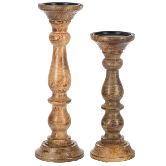 Distressed Finial Pillar Holder