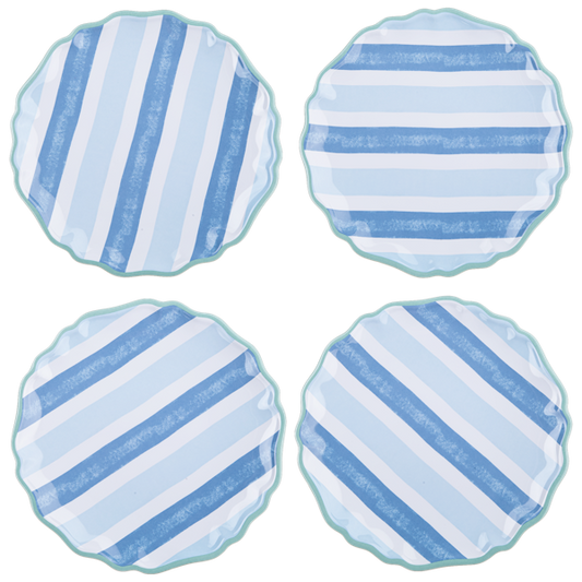 Blue Stripe Dinner Plate