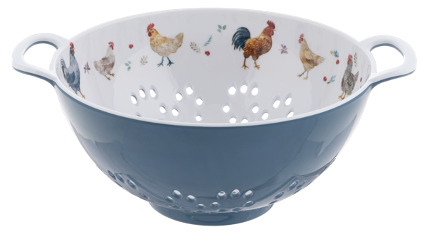 Watercolor Chicken Berry Bowl