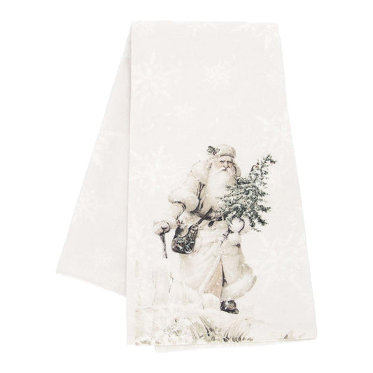 Snowflake/Santa Tea Towel