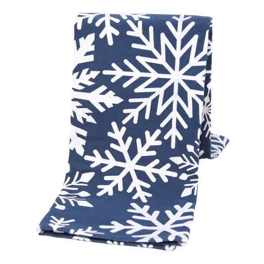Blue Snowflake Tea Towel