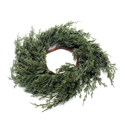 Dark Green Juniper Candle Ring
