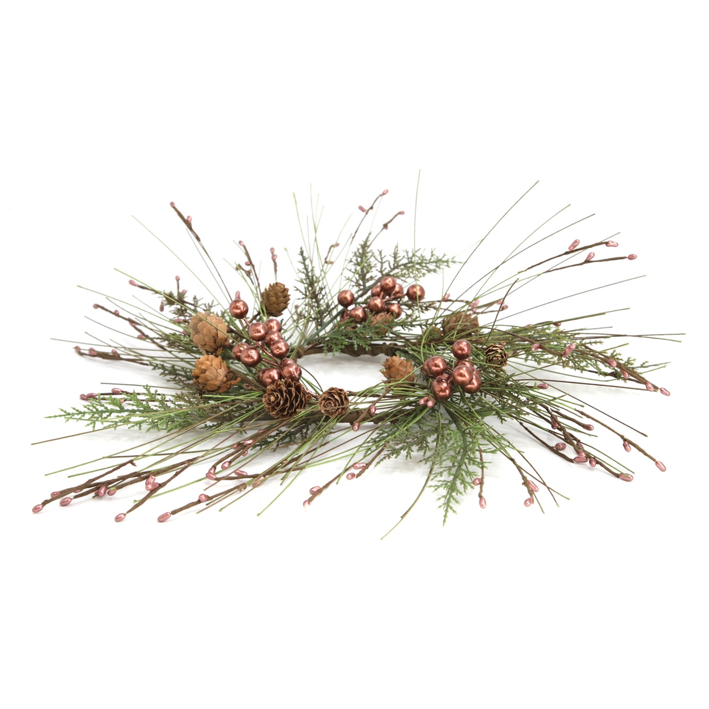 Cedar Pine/Pip Berry Candle Ring