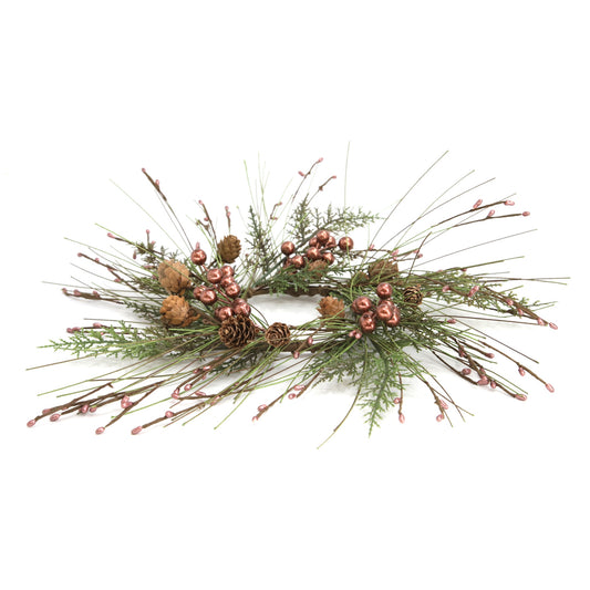 Cedar Pine/Pip Berry Candle Ring