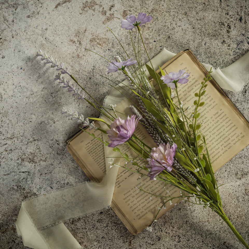 PURPLE WILDFLOWER SPRAY