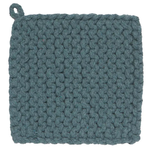 Knit Potholder - Lagoon