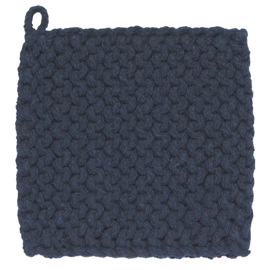 Knit Potholder - Midnight Blue