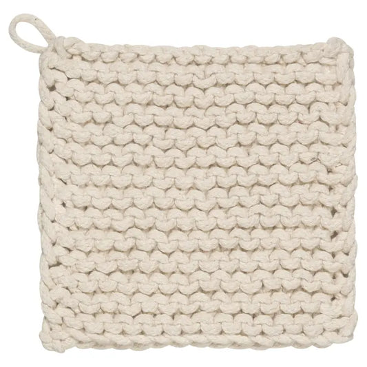 Knit Potholder -Natural